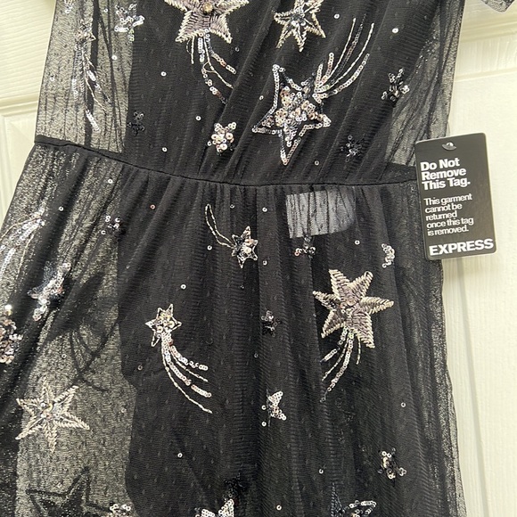 brand new with tags Express sheer dress with built in bikini bodysuit. size XS. - Picture 3 of 5